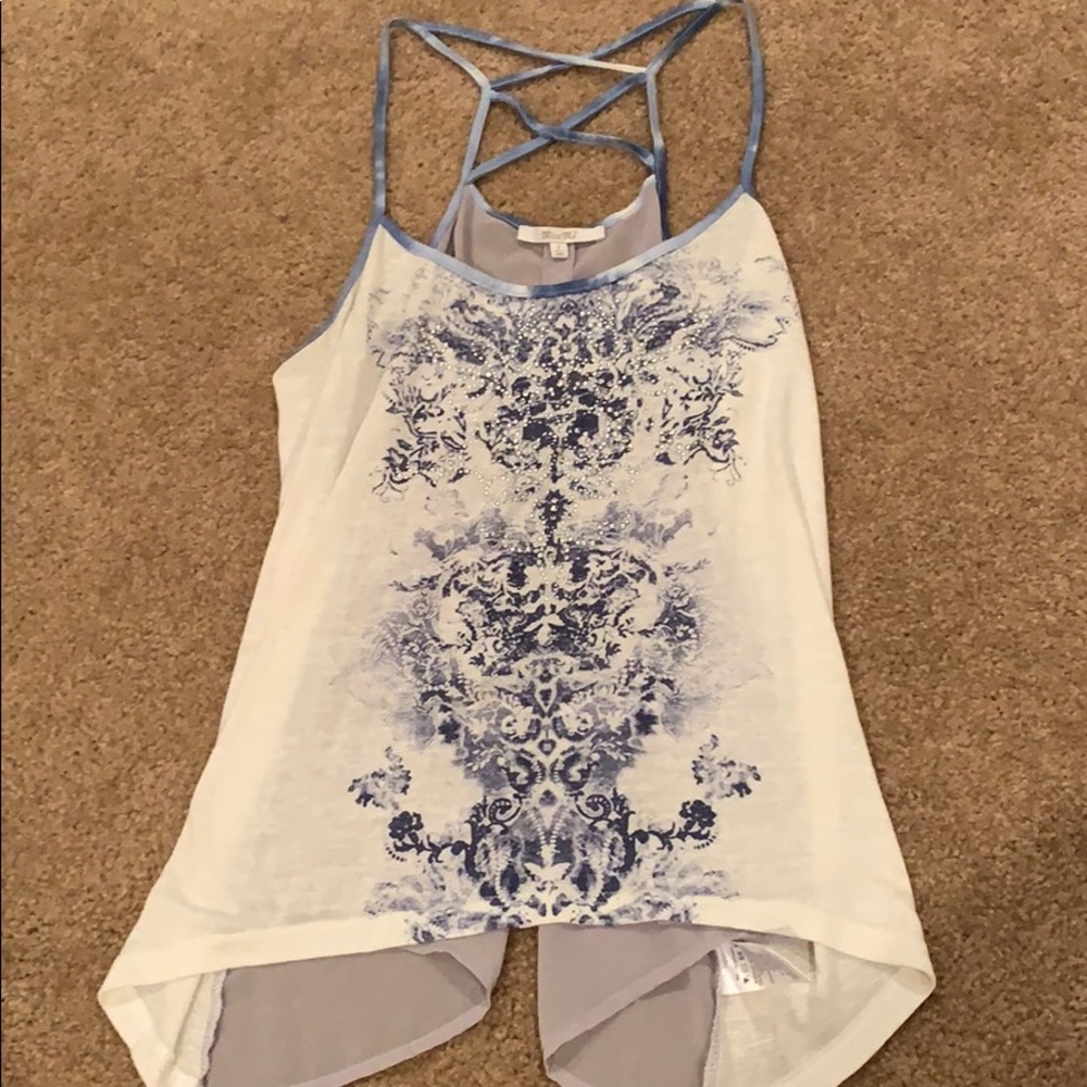 Miss Me cut out tank top